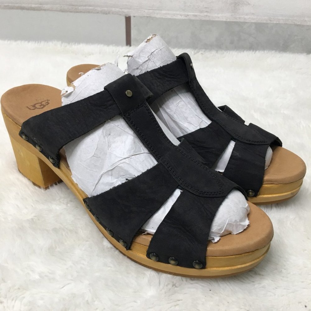 UGG 1013220 Women's Black Jennie T-Strap Slide Sandals Size 10 - Picture 3 of 16